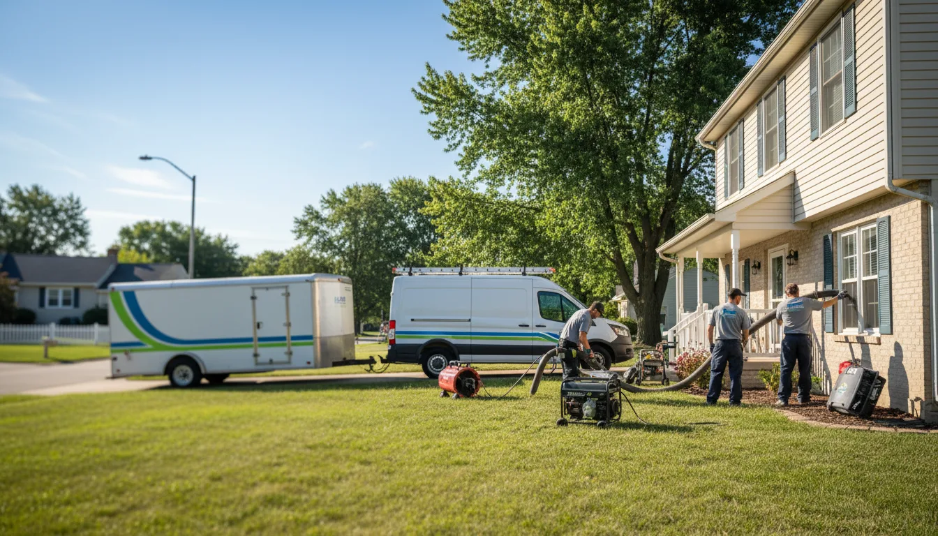 Flooded Basement Restoration And Cleanup With Repair in Petersburg, IL near me
